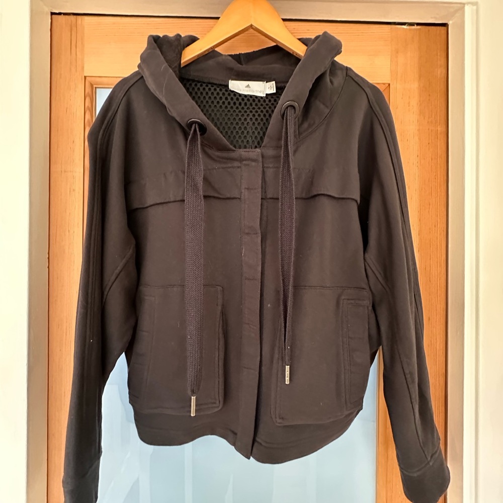 Stella McCartney X ADIDAS Women's Black copped fleece Jacket